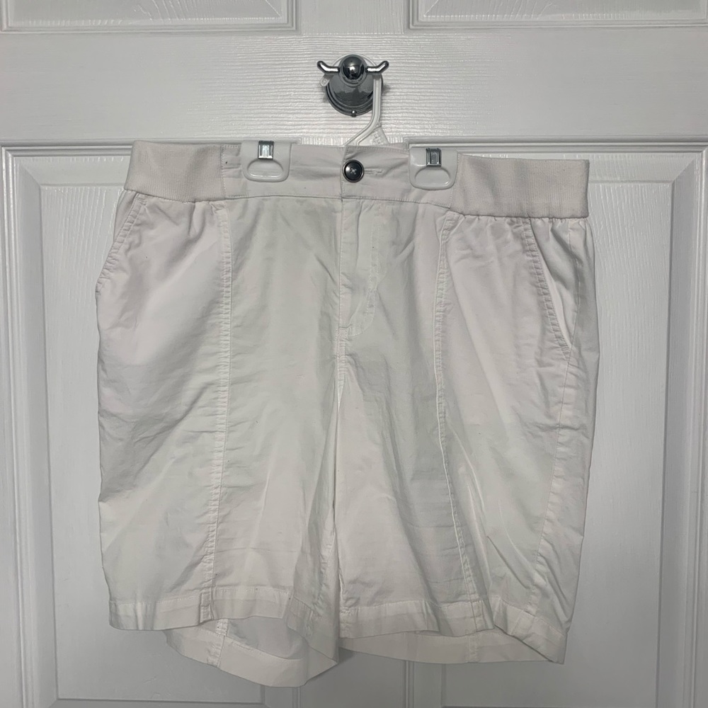 Christopher & Banks white Bermuda shorts